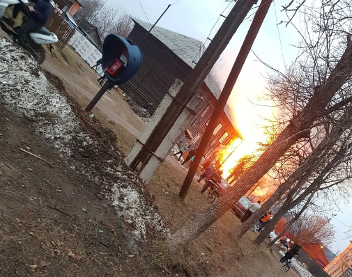 Пожар в Киржаче п.Горка