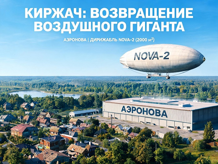 Дирижабль NOVA-2 в Киржаче