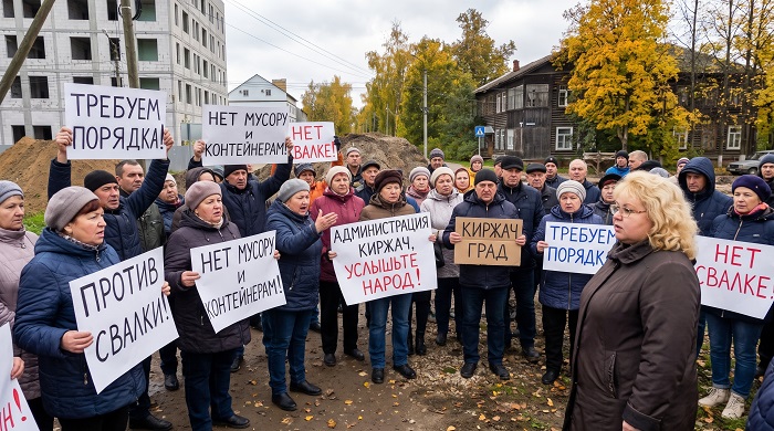 Жители Киржача обеспокоены планами разместить контейнерную площадку между домами Жители Киржача обеспокоены планами разместить контейнерную площадку между домами